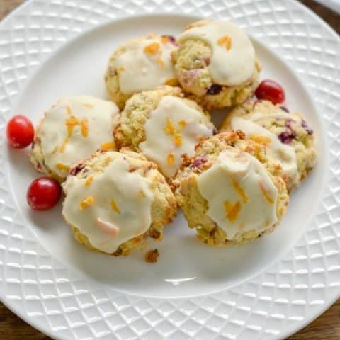 Keto Cranberry orange cookies