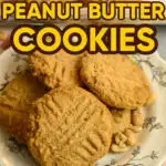 keto peanut butter cookies made with almond flour