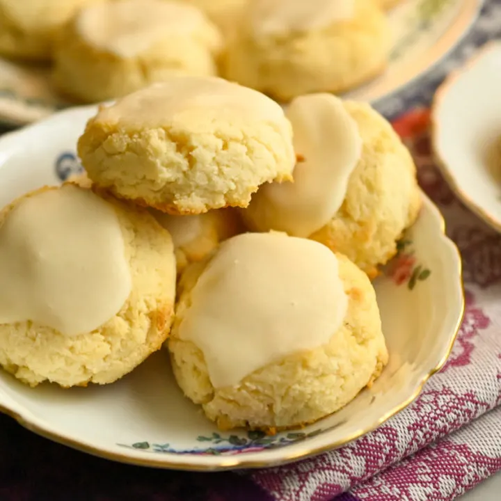 low carb cream cheese cookies served and ready to enjoy