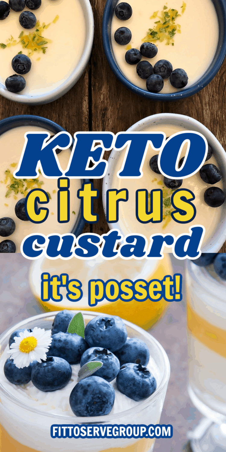 Keto Citrus Custard, A 3 Ingredient Low Carb Dessert