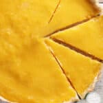 low carb lemon curd with toasted coconut flour crust