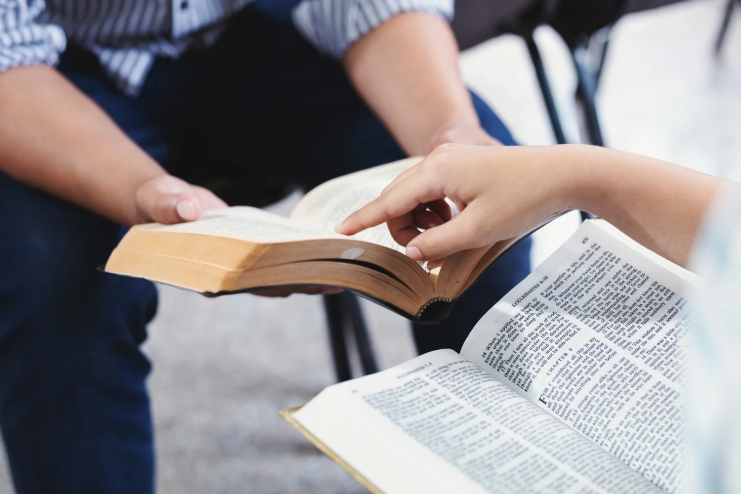 couple doing a Bible study