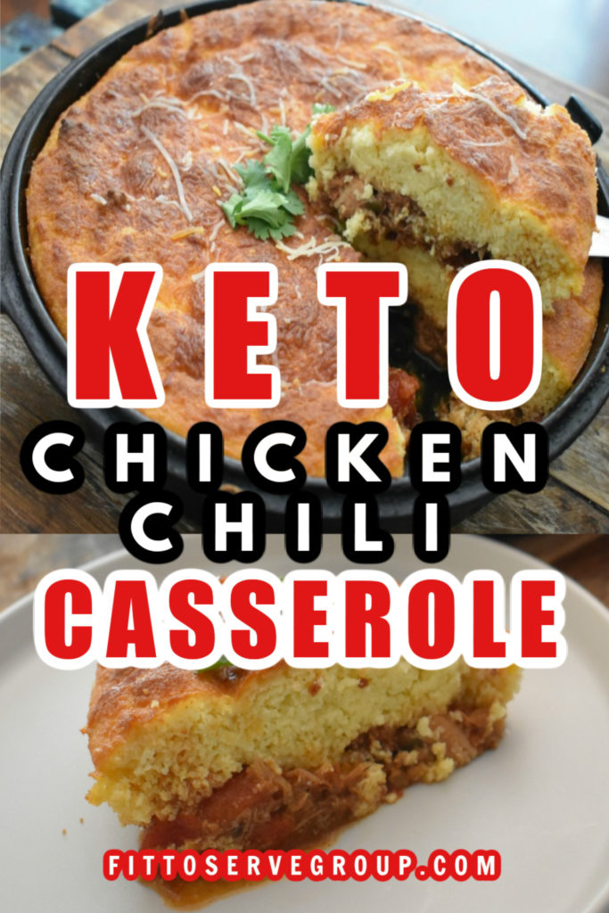 BEST keto chicken chili casserole