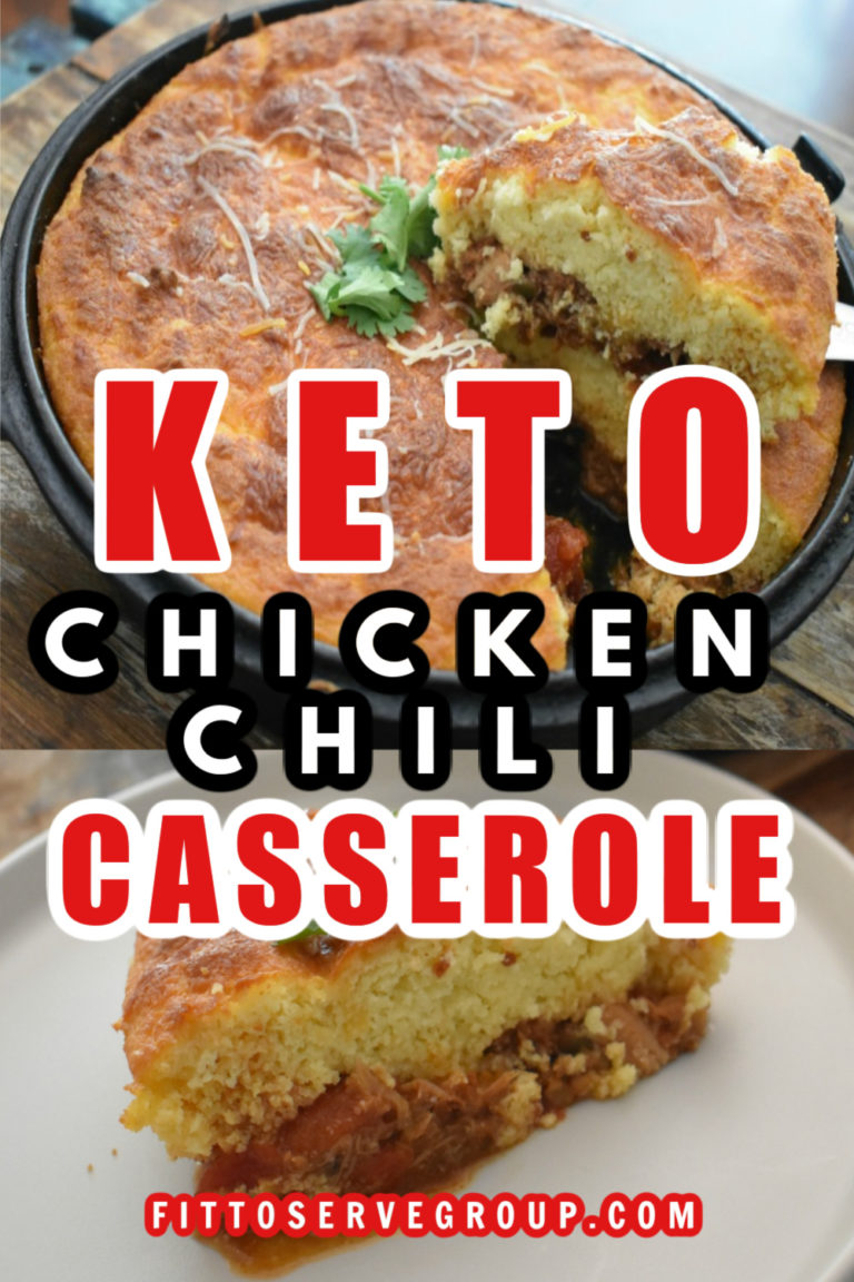 Keto Chicken Chili Cornbread Casserole (Easy Keto Chili)