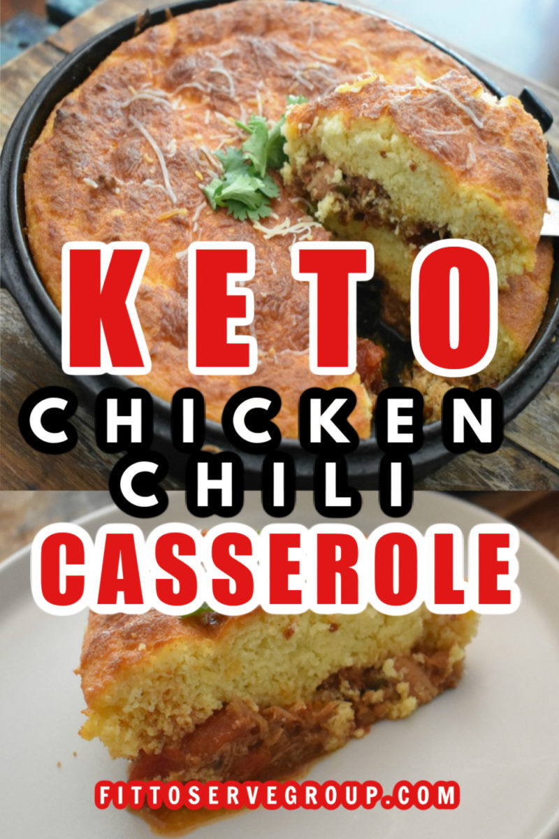 Keto Chicken Chili Cornbread Casserole (Easy Keto Chili)