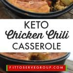 Keto Chicken Chili Cornbread Casserole Easy Keto Chili