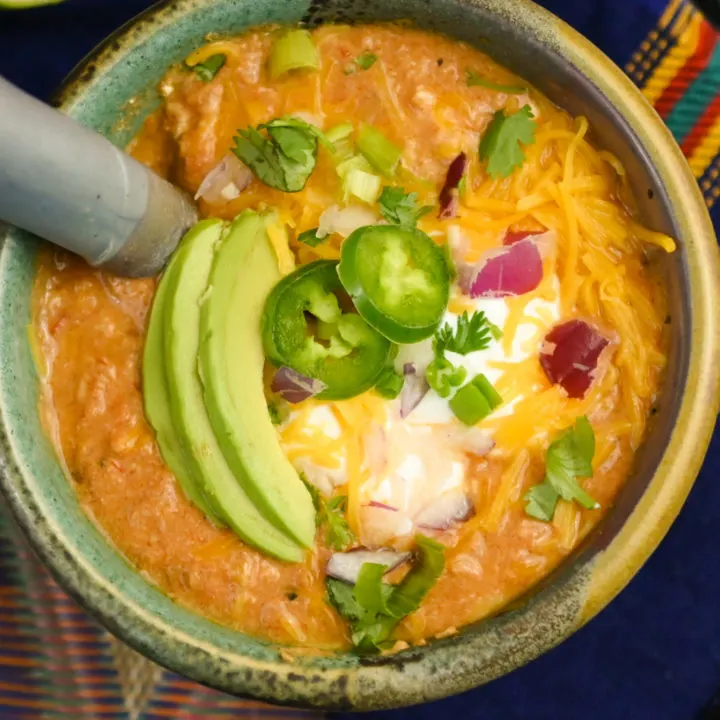 keto chicken chili recipe image