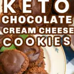 Best keto chocolate cream cheese cookies