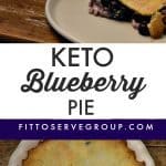 Keto Blueberry Pie