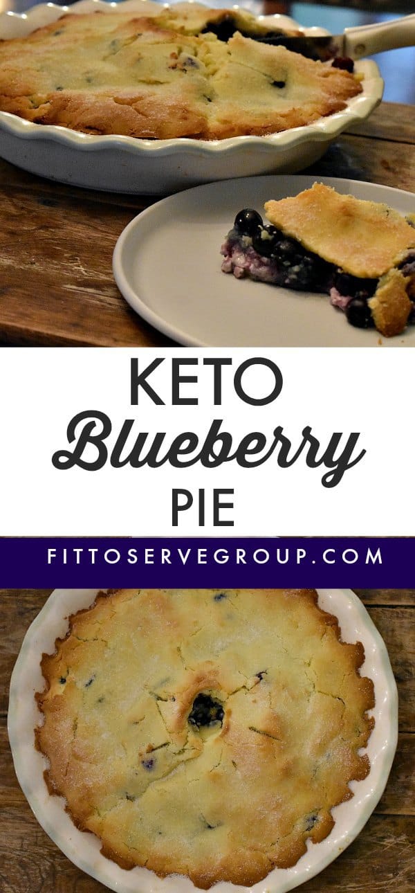 Easy Keto Blueberry Pie (Double Crust)