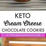 Keto Cream Cheese Chocolate Cookies