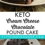 Keto Cream Cheese Chocolate Pound Cake