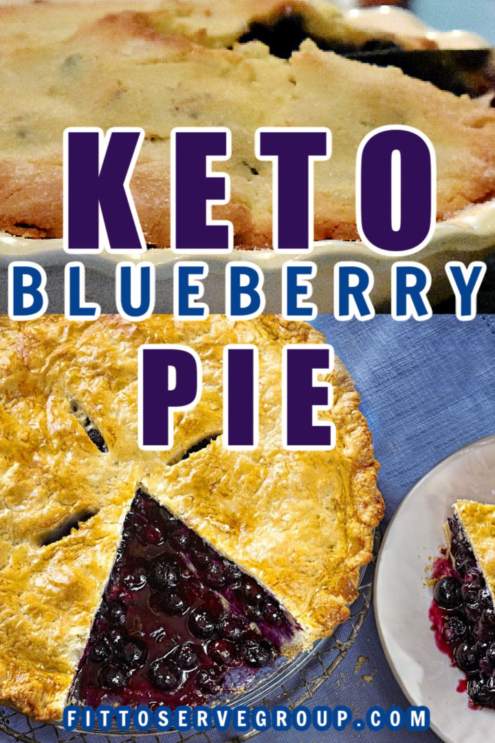 Easy Keto Blueberry Pie (Double Crust)
