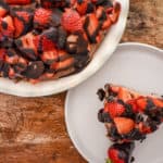 keto no bake strawberry chocolate cheesecake