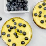 Low carb blueberry lemon cheesecake