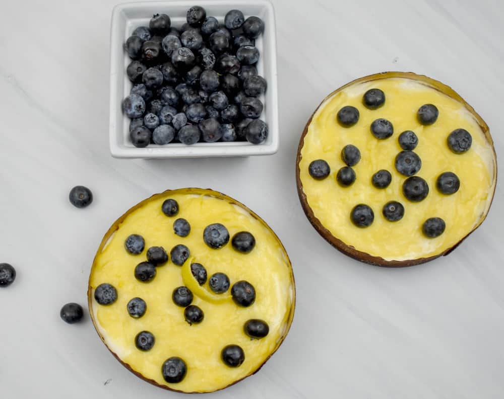 Keto Lemon Curd Blueberry Cheesecake · Fittoserve Group
