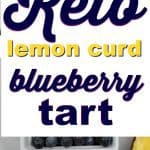 Keto lemon curd blueberry cheesecake