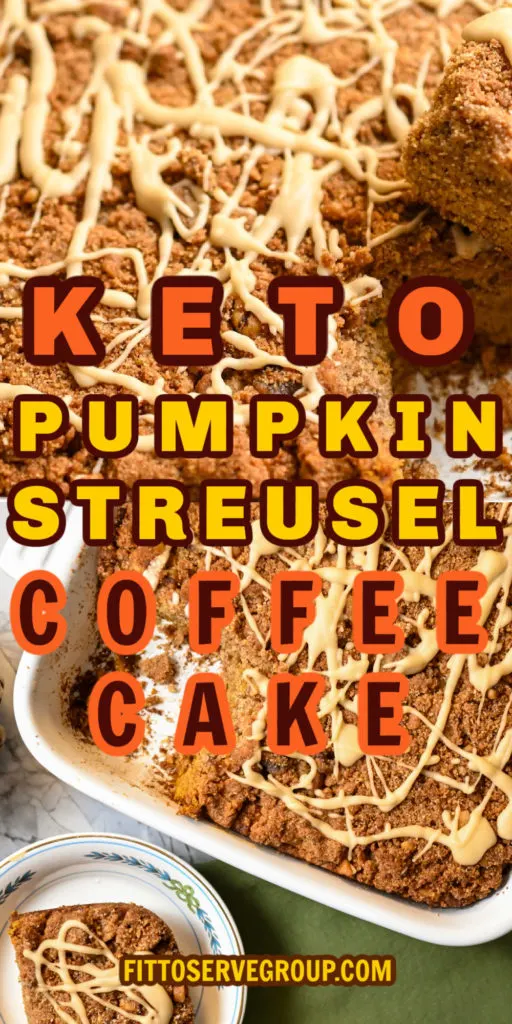 Keto Pumpkin Streusel Coffee Cake