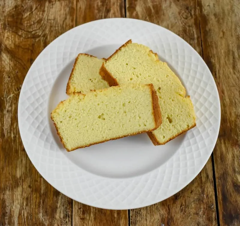 Keto Coconut Cream Cheese Pound Cake Is the coconut flour version of our very popular almond flour pound cake. This delicious keto cake is therefore not only sugar-free, grain-free, gluten-free but also nut-free. Ketococonutflourcreamcheesepoundcake #ketopoundcake #lowcarbcake