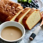 coconut flour keto cream cheese pound cake with coffee