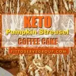 This delicious recipe for keto pumpkin streusel coffee cake that is sure to be your low carb coffee cake of choice during pumpkin season. It's packed with pumpkin spice flavors yet low in carbs and keto-friendly. keto pumpkin coffee cake| keto pumpkin streusel coffee cake| low carb pumpkin streusel coffee cake|keto pumpkin recipe|low carb pumpkin recipe
