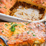 Gluten-free keto sloppy joe cornbread casserole