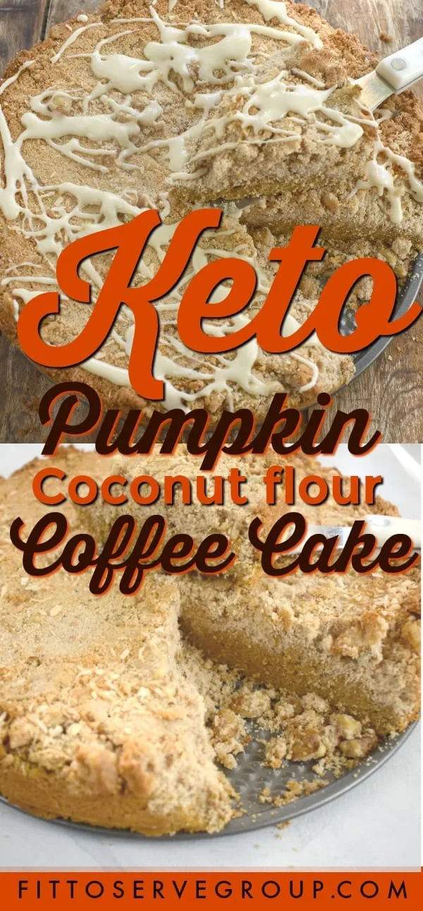 keto pumpkin coconut flour coffee cake