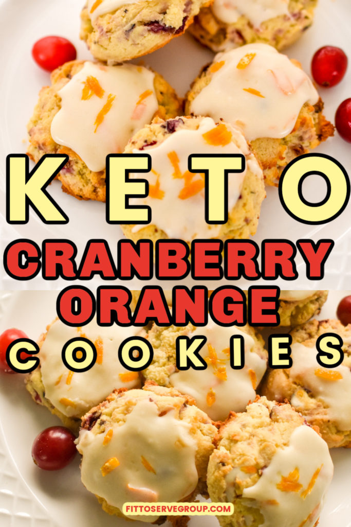 Keto cranberry orange cookies