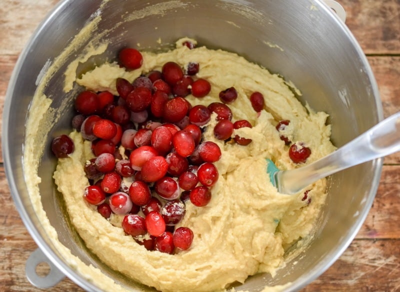 Keto Cranberry Orange Bread Batter