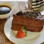 Keto chocolate coconut flour cake