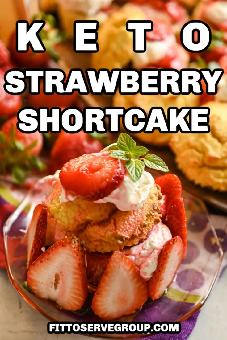Keto Strawberry Shortcake made with coconut flour