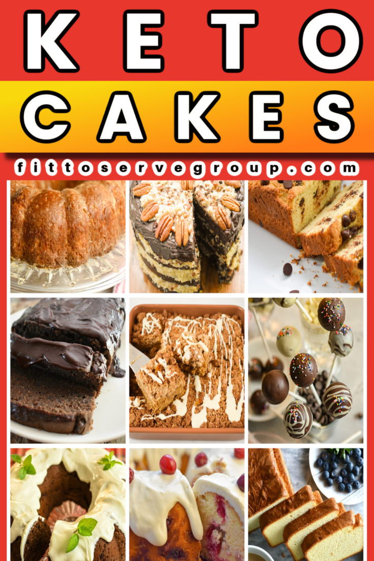 keto cakes landing page long image