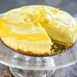 Keto lemon curd cheesecake