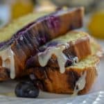 Keto blueberry lemon bread