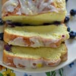 Keto blueberry lemon bread