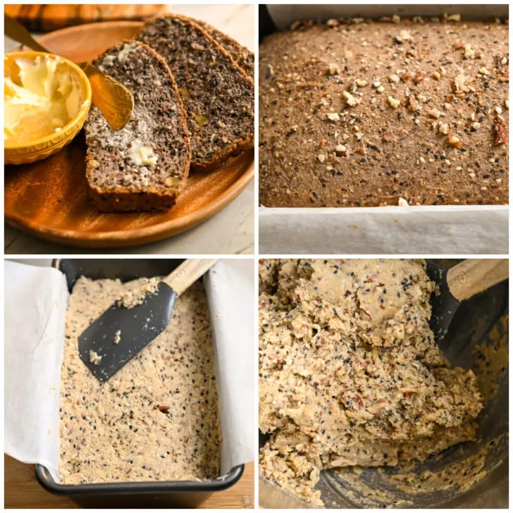 keto high fiber bread process pictures