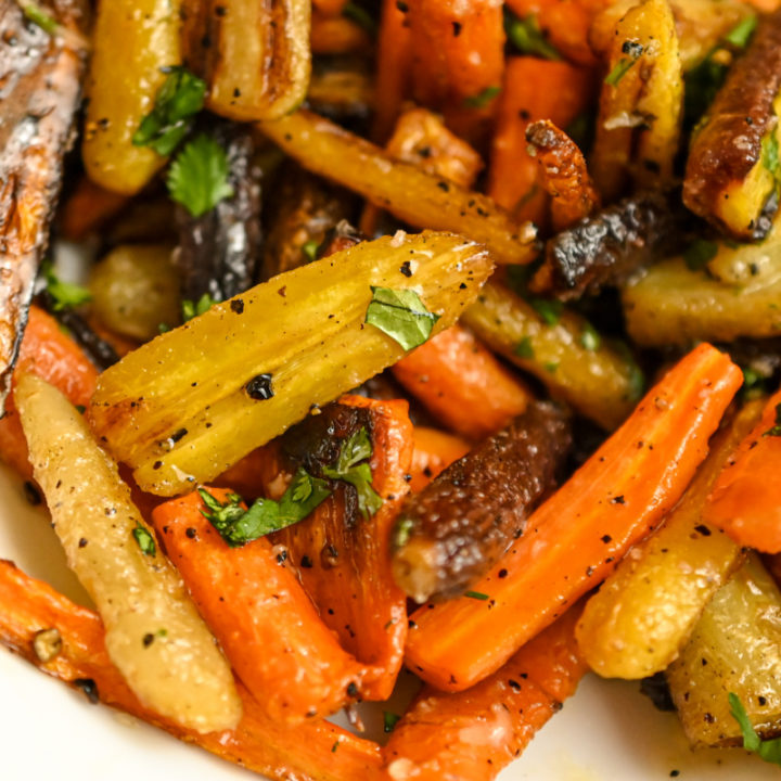 keto roasted glazed carrots