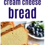 Keto Almond Flour Cream Cheese Bread on white bread