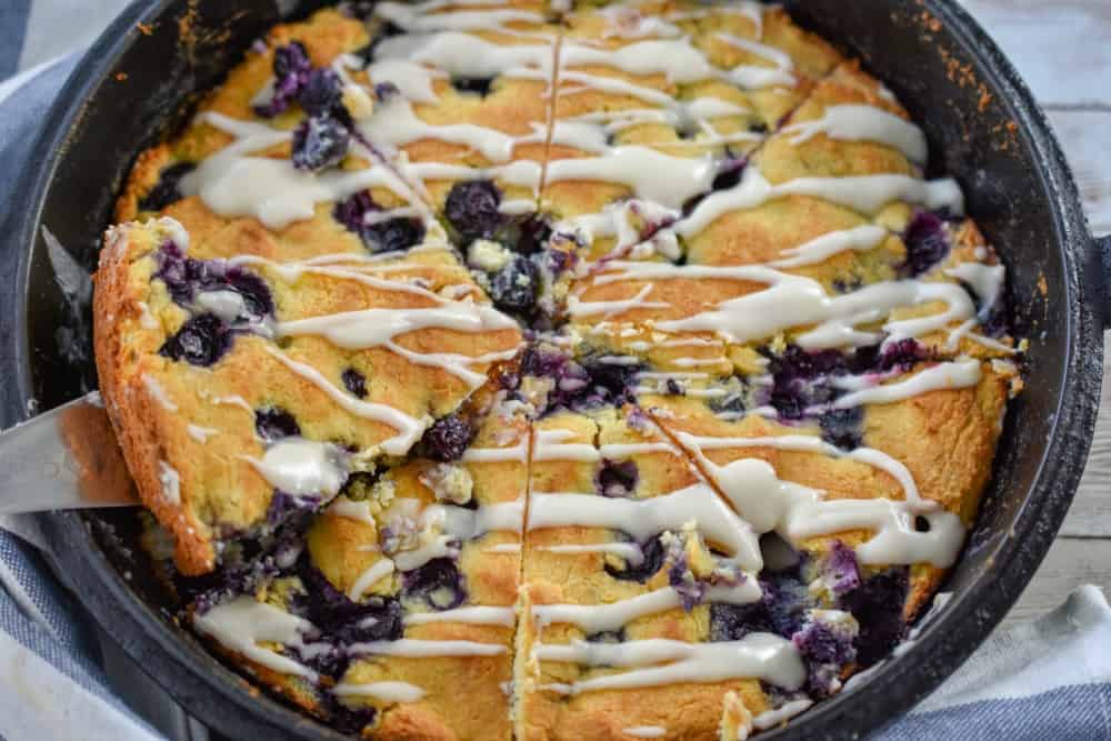 Keto Blueberry Scones are the perfect little treat. These low carb blueberry scones are easy to make and don't require you to roll out the dough. Because they are sugar-free, grain-free and gluten-free they are also keto-friendly