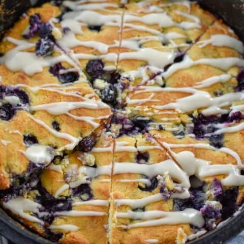 Keto Blueberry Scones are the perfect little treat. These low carb blueberry scones are easy to make and don't require you to roll out the dough. Because they are sugar-free, grain-free and gluten-free they are also keto-friendly.