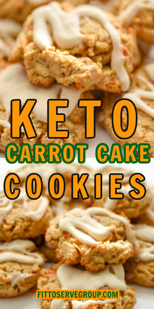 keto carrot cake cookies close up on white plates