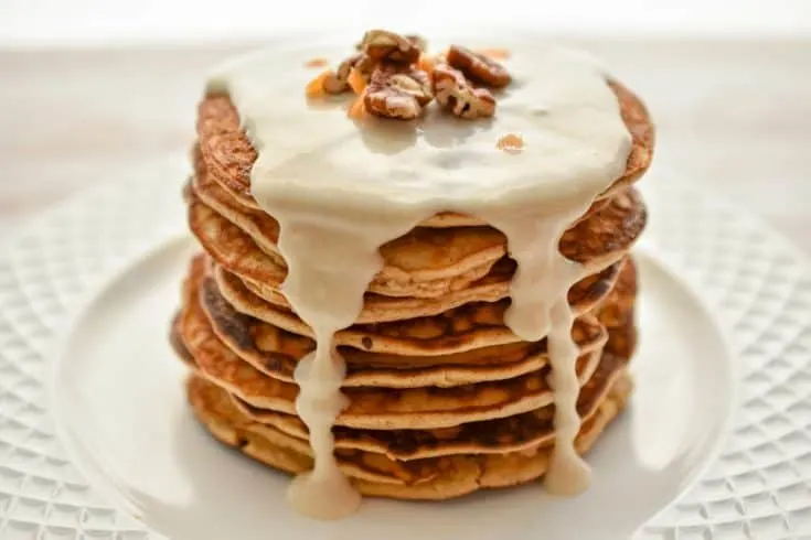 Keto Carrot Cake Pancakes