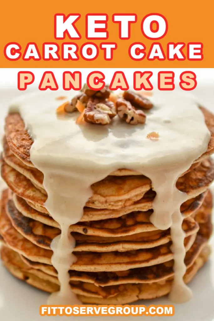 BEST keto carrot cake pancakes