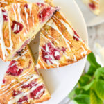 Easy Keto Raspberry Scones plated