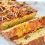 Keto Jalapeño Bacon Cheese Bread sliced