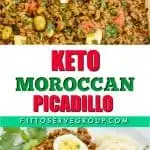 Keto Moroccan picadillo is a simple dish that gets its flavor by cooking ground beef with the exotic flavors of Morocco. The warm spices as well as Harissa paste is the basis of this very flavorful dish.  #ketopicadillo #ketomincedmeat #ketomoroccandish