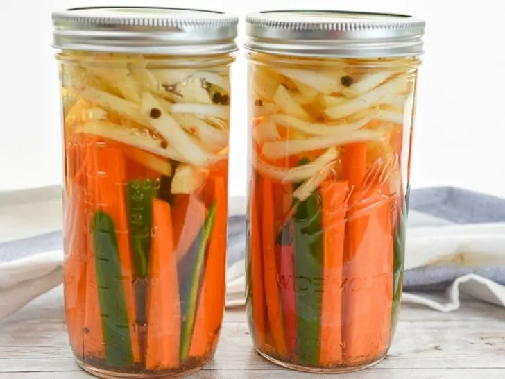 Keto pickled carrots are low in carbs and easy to prepare. It's a quick pickled option and requires only a few basic pantry staples. No canning is required making these a simple low carb condiment you can enjoy often. 