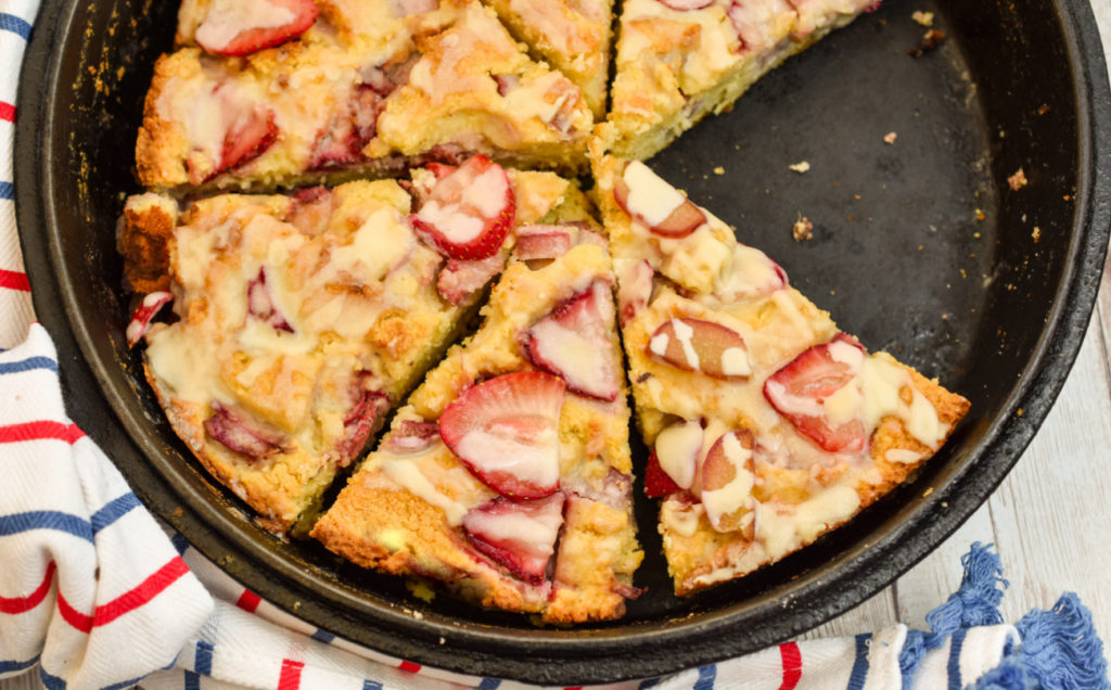 gluten-free strawberry rhubarb scones