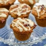 Keto Carrot Muffins are a tender, moist, grain-free, gluten-free, dairy-free, sugar-free treat. Not only are they low in carbs but they are keto-friendly. #ketomuffins #ketocarrotmuffins #ketocarrotcakemuffins #lowcarbmuffins #lowcarbcarrotcakemuffins