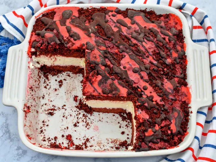 Keto Red Velvet Ice Cream Cake featured image